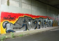Graffiti Bombing - Photo by oldenburgcity - amen (2014)