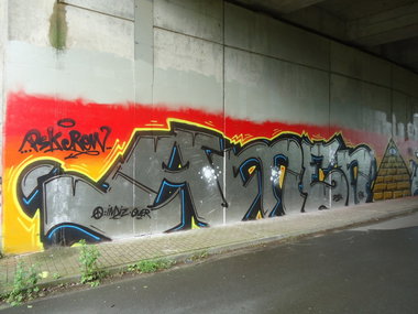 Graffiti Bombing - Photo by oldenburgcity - amen (2014)