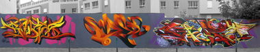 Graffiti Wall - Photo by omen - beam, backer, baker