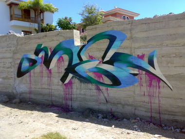 Graffiti Wall in Arona - Photo by omen - omen, tenerife, sor