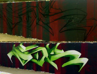Graffiti Wall - Photo by omen - sor, sorone, omen