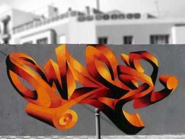 Graffiti Wall - Photo by omen - omen, tenerife, sorone
