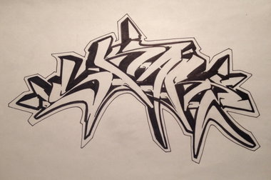 Graffiti Sketch - Photo by onefabs - Skare, Battle, black (2014)