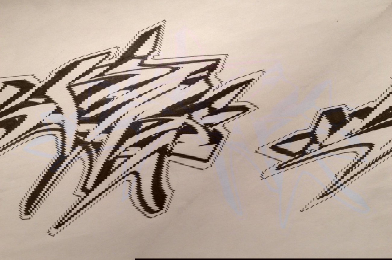 Graffiti Sketch - Photo by onefabs - Skare, Battle, black (2014)