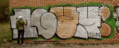 Graffiti Bombing in Russia - Photo by onegum - 1gum