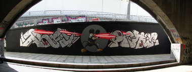 Graffiti Wall in Kyiv - Photo by orba - orba, abro, motor (2012)