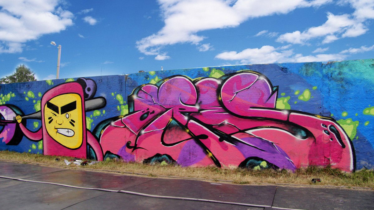 Graffiti Wall in Baranovichi - Photo by ores - ic, ores, ironcrew