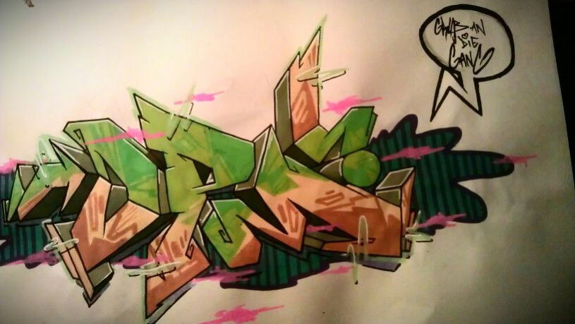 Graffiti Sketch - Photo by organix341 - opm, crew, leipzig (2013)