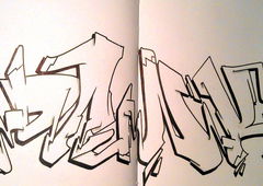 Graffiti Sketch - Photo by organix341 - OpmGang, Neo, Leipzig (2014)