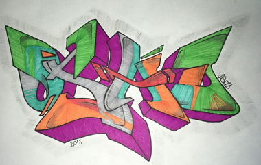 Graffiti Sketch - Photo by osad - sketch (2018)