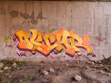 Graffiti Wall in Burgas - Photo by oscar1 - oscar1, meclick, burgas (2012)