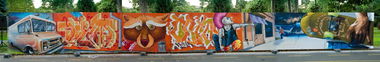 Graffiti Wall in Burgas - Photo by oscar1 - oscar1, raveo, dilom (2013)