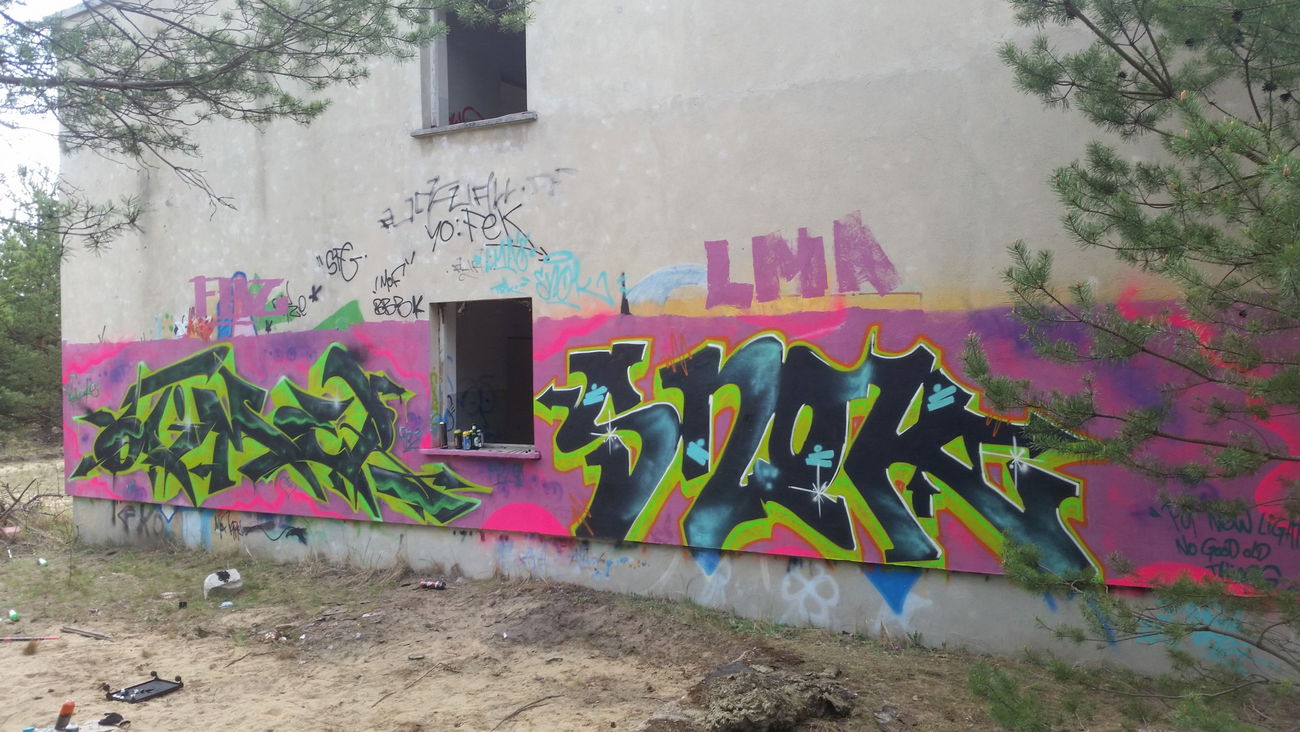 Graffiti Wall - Photo by otime1 - Otimer, &, snok (2015)