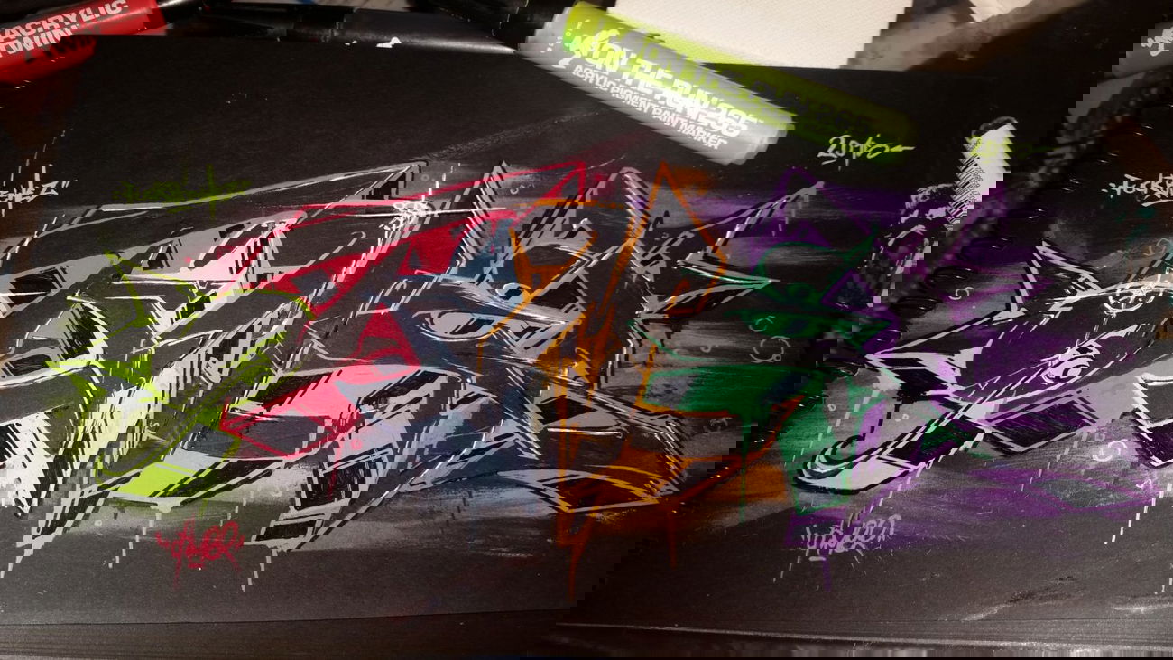 Graffiti Sketch in Bautzen  - Photo by otime1 - Otimer (2015)