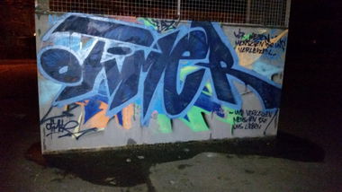 Graffiti Bombing in Königswartha  - Photo by otime1 - Otimer (2015)