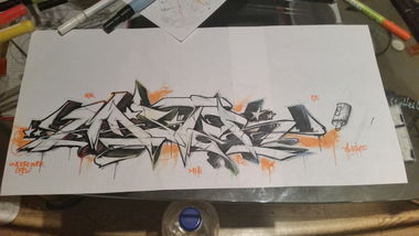 Graffiti Sketch - Photo by otime1 - MASTER, BATTLE (2015)