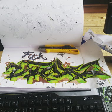 Graffiti Sketch - Photo by otime1 - FuckBitcheZ, By, otimer (2015)