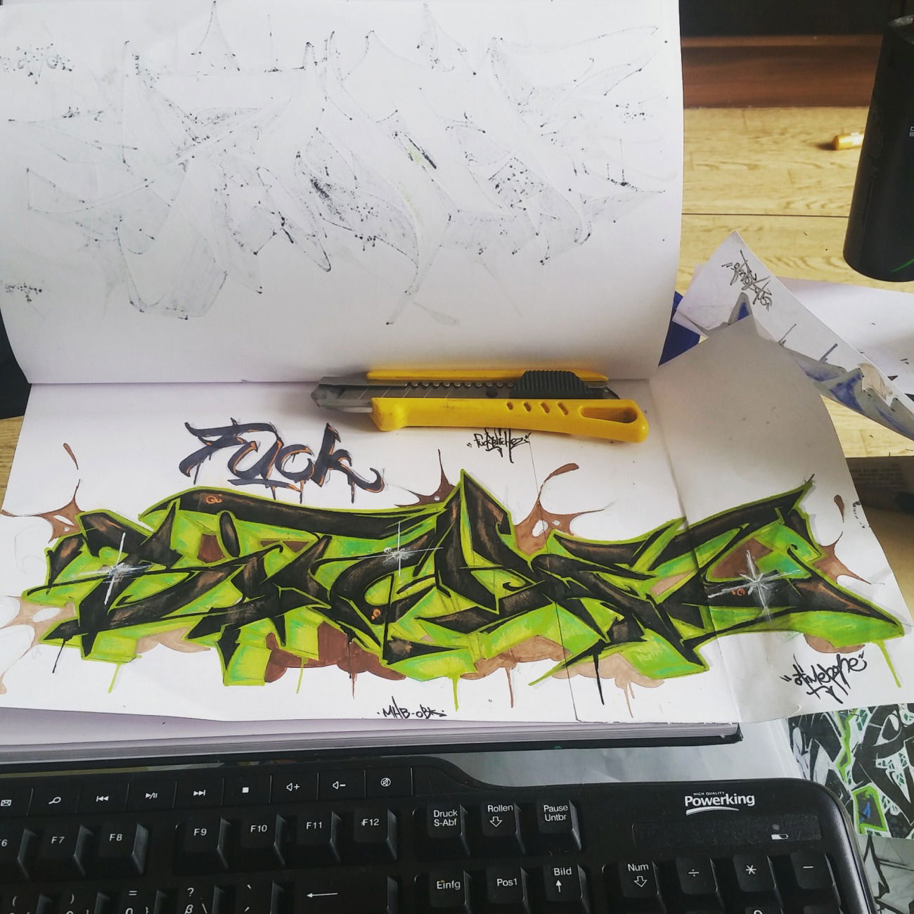 Graffiti Sketch - Photo by otime1 - FuckBitcheZ, By, otimer (2015)
