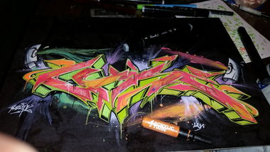 Graffiti Sketch - Photo by otime1 - luise, By., Otimer (2015)