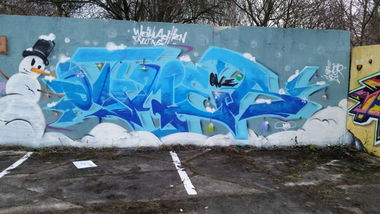 Graffiti Wall in Görlitz  - Photo by otime1 - Otimer (2014)