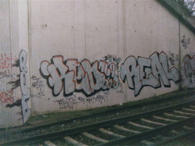 Graffiti in Mannheim - Photo by ovakill - ROE, RED, REAL