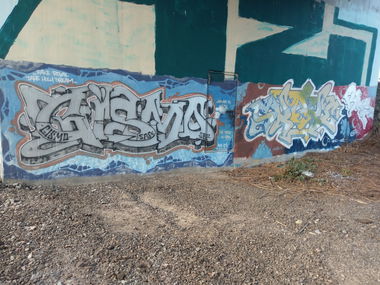 Graffiti Wall in Mannheim - Photo by ovakill - Gismo, Skare, GBF