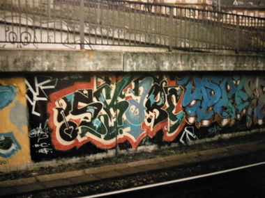 Graffiti in Mannheim - Photo by ovakill - SKARE, PEAR, Train