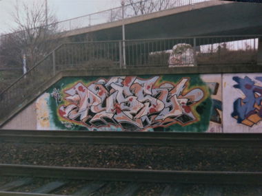 Graffiti in Mannheim - Photo by ovakill - Scare, Train, Line
