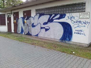 Graffiti Wall in Mannheim - Photo by ovakill - NCS, Mannheim, Oldschool