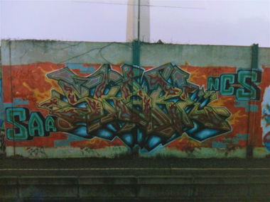 Graffiti Wall in Mannheim - Photo by ovakill - SKARE, NCS, SAA