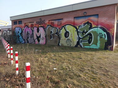 Graffiti Wall in Mannheim - Photo by ovakill - Rambos, Mannheim