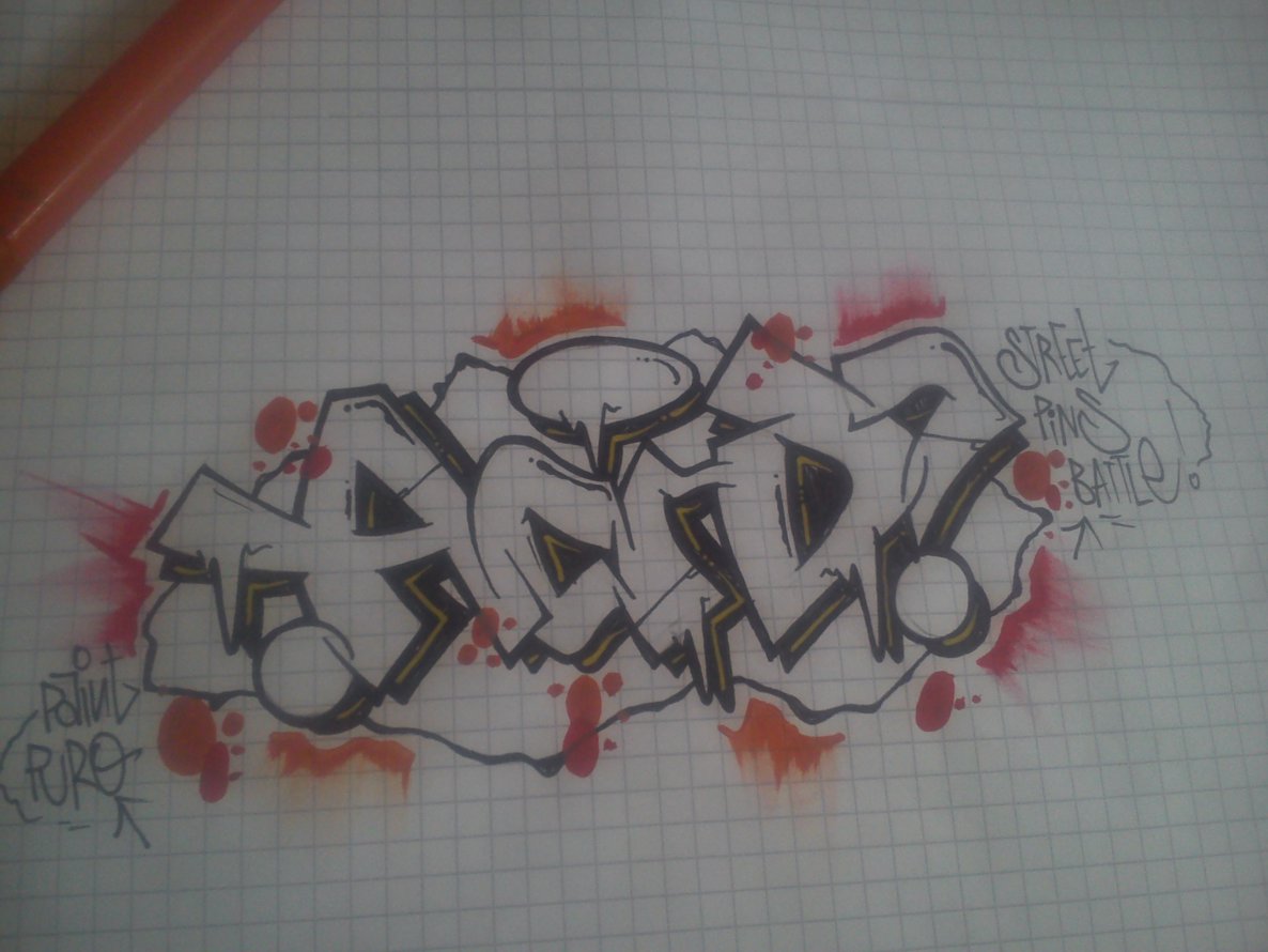 Graffiti Sketch - Photo by paintpuro