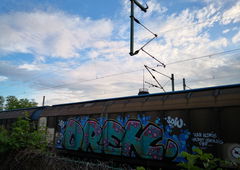 Graffiti Train - Photo by pannonian - drek