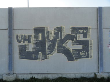 Graffiti Bombing - Photo by pannonian - Auks