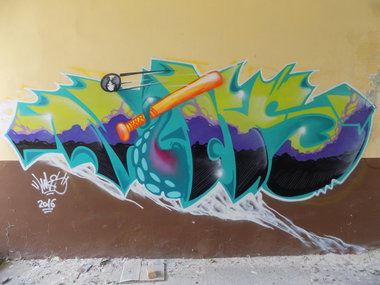 Graffiti Wall - Photo by pannonian - Niks