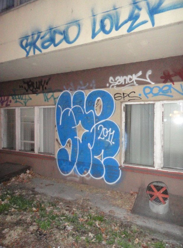 Graffiti Bombing in Zagreb - Photo by pannonian - Sarme (2011)