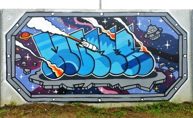 Graffiti Wall - Photo by pannonian - Moler