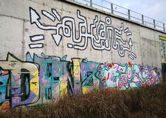 Graffiti Wall - Photo by pannonian - uh, uhone, eras