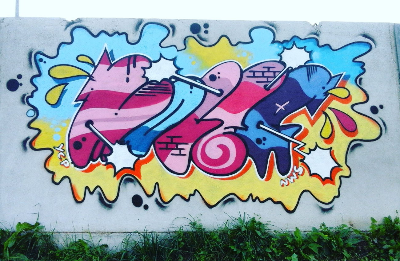 Graffiti Wall - Photo by pannonian - Moler