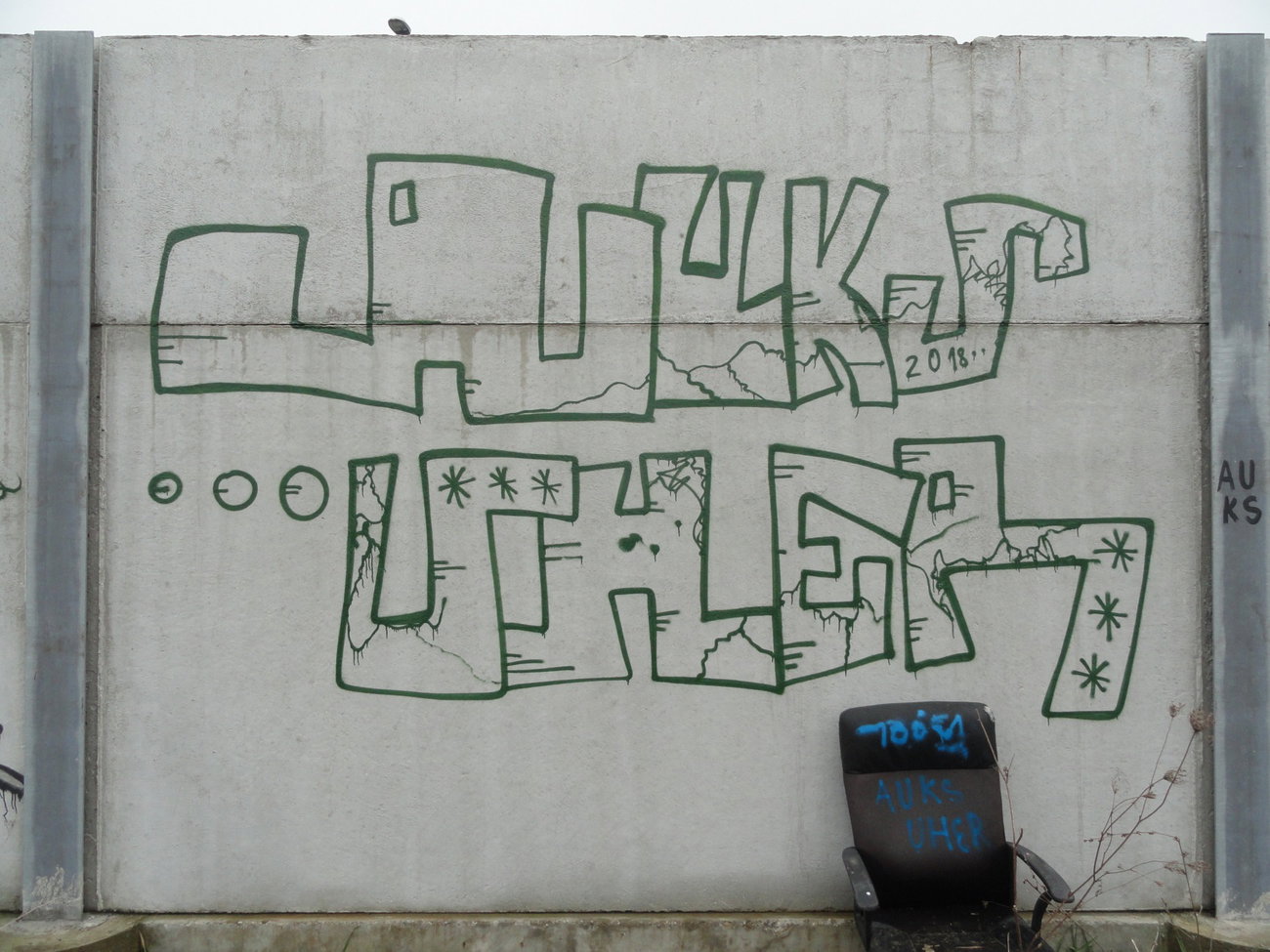 Graffiti Wall - Photo by pannonian