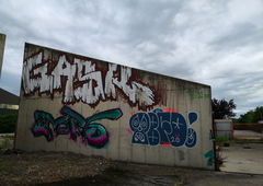 Graffiti Wall - Photo by pannonian - gask, mrs, tbfd