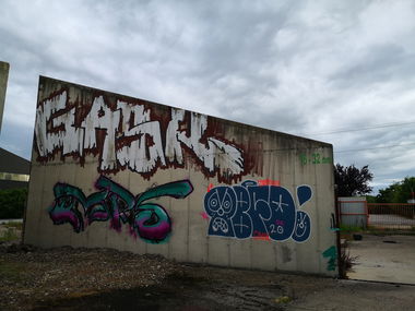 Graffiti Wall - Photo by pannonian - gask, mrs, tbfd