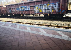Graffiti Train - Photo by pannonian - zhem, quasy