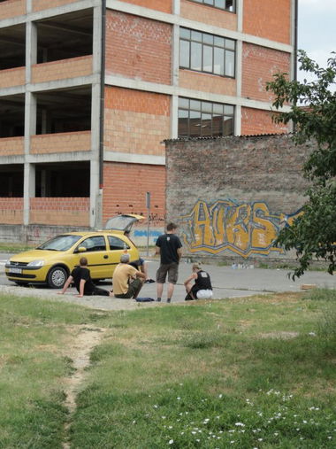 Graffiti Bombing - Photo by pannonian - Auks