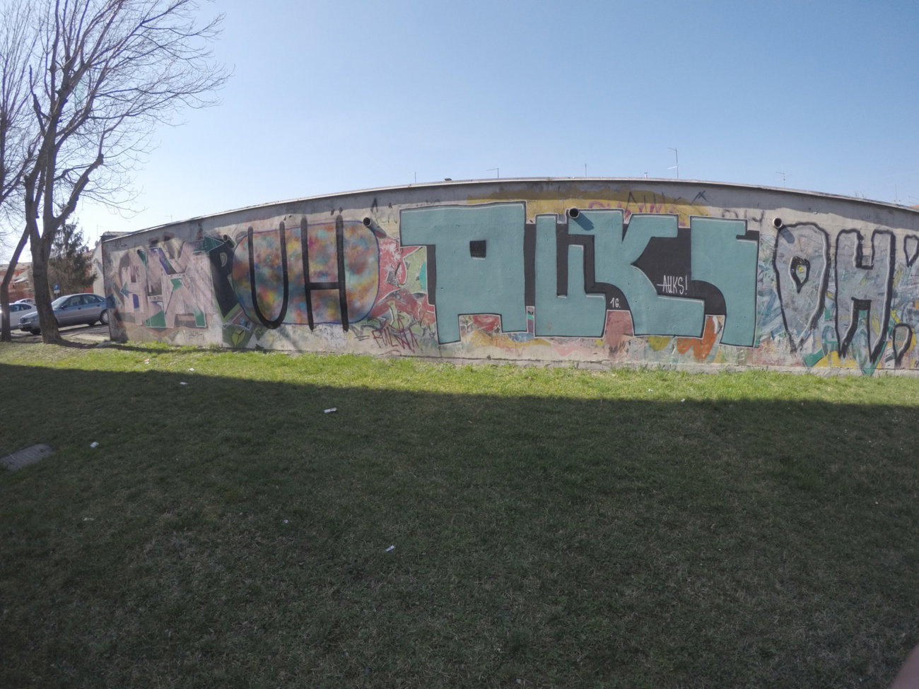 Graffiti Wall - Photo by pannonian - auks, uh
