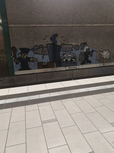 Graffiti Wall - Photo by pannonian - polizei, frankfurt