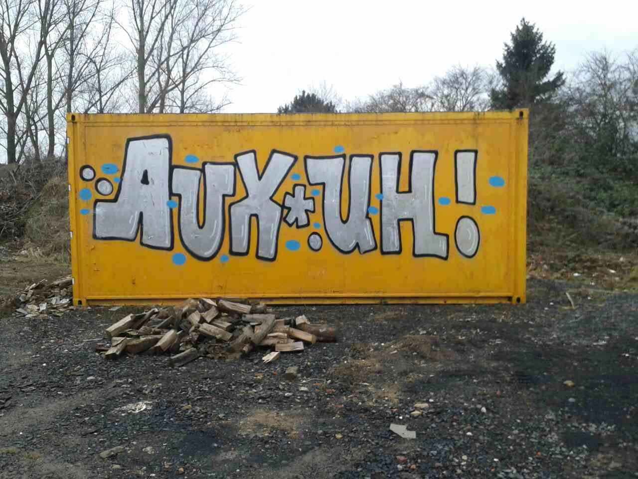 Graffiti Bombing - Photo by pannonian - Auks, Uh