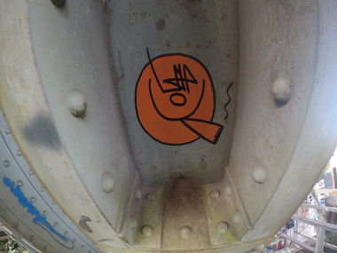 Graffiti Wall - Photo by pannonian - uh, uhone, character