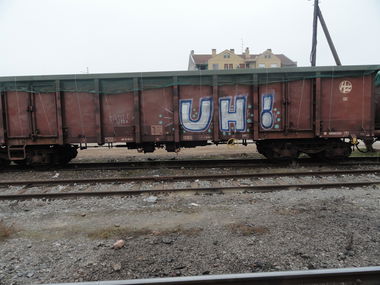 Graffiti Train - Photo by pannonian - Uh, Fr8