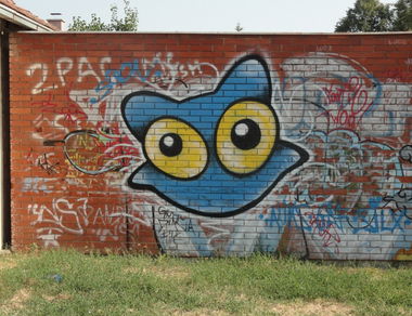 Graffiti Bombing - Photo by pannonian - Sqon (2012)
